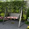 Silla Mecedora para Patio Exterior, Hierro Forjado, Uso Doméstico, Jardín Exterior, Doble Cuna, Hamaca de Ocio, Silla Mecedora de Balcón para Villa