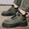 2026 Invierno Nuevas Botas Martin de Caña Alta para Hombre Versátiles Retro Casuales Zapatos Deportivos para Exteriores Zapatos sin Cordones para Hombre