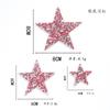 Zhao Shun Pentagrama Colorido Strass Pasta Adesivo Hot Melt Resina Broca Figura DIY Sapato Bolsa Roupa 4cm Estrelas de Broca