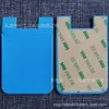 Funda de Tarjeta de Silicona de una Sola Capa Bolsa para Tarjetas Pegatina Trasera para Tarjeta Bancaria Cartera para Teléfono Móvil Adhesivo Trasero Serigrafía Impresión en Color UV LOGOTIPO
