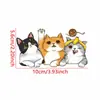 Exclusivo Transfronterizo Vacaciones y Tres Gatitos Jugando con Bolas de Estambre Calcomanías Luminosas para Interruptor Sala de Estar Dormitorio Enchufe Calcomanías Autoadhesivas