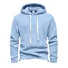 Sudadera con capucha para hombre de Amazon, estilo europeo y americano, jersey con cordón para otoño e invierno, top simple y versátil de forro polar de manga larga