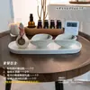 Tigela de Cerâmica para Óleo Essencial Recipiente para Mistura e Dosagem Tigela Prato Spa Hotel Massagem nos Pés Limpeza de Ouvido Frasco de Aroma Spa Tailandês