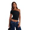 Jy25052 Camiseta Ruched Asimétrica tipo Nube que Ceñe la Cintura Sudeste Asiático Color Sólido Venta Caliente Transfronteriza Camiseta sin Mangas para Mujer