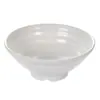 Tazón Redondo Blanco de Melamina, Imitación Porcelana, Fondo Puntiagudo Roscado, Vajilla para Restaurante, Tazón para Fideos Hot Pot Picante, Tazón para Sopa de Postre, Resistente a la Rotura, Venta al por Mayor