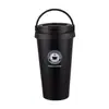 Caneca de Café Portátil de Aço Inoxidável de Camada Dupla 500ml Copo Térmico Portátil para Carro para Homens Mulheres Copo Presente para Escritório