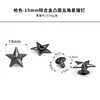 Remaches de Estrella de Cinco Puntas, Tachuelas de Estrella de Cinco Puntas Plateadas, Decoración Punk, Accesorios para Ropa y Bolsos DIY, Tachuelas de Estrella de Bronce Antiguo