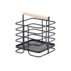 Cesto de Ferro para Facas e Garfos, Rack de Armazenamento de Mesa para Utensílios de Cozinha Domésticos, Caixa de Armazenamento de Utensílios de Cozinha para Itens Diversos, Lanches e Armazenamento de Vegetais