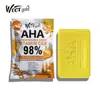 Bolsa de Jabón Transfronteriza Jabón en Bolsa Cúrcuma Jabón de Frutas Aha Arbutina Aclarador Hidratante Limpiador Exfoliante Purificante de Piel 80g