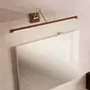 Armário de Espelho com Iluminação LED para Banheiro Estilo Americano, Cobre Integral, Espelho Frontal, à Prova d'Água, Luz para Maquiagem, Ferro de Guangdong
