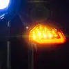 Seta de motocicleta 22 LEDs seta de duas cores em forma de V seta LED para motocicleta preta ride 236