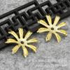 Accesorios para Joyería DIY Pasador Adorno para el Cabello Tocado de Novia Accesorio para el Cabello Collar Disfraz Antiguo Cobre Pequeña Margarita Flor de 8 Pétalos A156