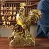 Galinha de Cobre da Riqueza e Fortuna Hongda Toda em Latão Ornamento de Presente Decorativo para Entrada de Escritório