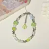 Ins feito à mão nicho mar estrelado azul corrente de celular cordão de contas para câmera pulseira colorida corrente para pendurar bolsa de câmera instantânea
