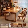 Escritorio de Madera Maciza para Sala de Estar, Mesa de Lectura y Estudio, Escritorio Doble para Uso Doméstico, Escritorio que se Puede Usar en la Sala de Estar, Estación de Trabajo
