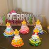 Colgante de árbol de Navidad ~ campana terminada tejida a crochet de lana Decoraciones navideñas regalo creativo de vacaciones bolsa colgante para coche colgante