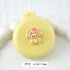 Peine Suave de Cojín de Aire de Dibujos Animados Lindo Peine Plegable para el Cabello con Espejo Todo en Uno Mini Portátil para Niñas Peine de Bolsa de Aire Peine Masajeador
