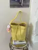 Bolso Cubo Tejido Hueco de Nuevo Diseño de Moda 2025 para Mujer, Bolso de Hombro y Mano de Gran Capacidad, Bolso de Verano, Bolso de Hombro Moderno