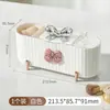 Caja de Almacenamiento de Algodón Cosmético de Lujo Ligero Caja de Almacenamiento Transparente para Hisopos de Algodón con Tapa Escritorio a Prueba de Polvo Caja de Fidelidad para Esponjas de Belleza y Lápices Labiales