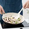 Espátula de Silicone Duas em Uma, Resistente a Altas Temperaturas, Panela Antiaderente, Espátula Especial para Cozinhar com Escala, Espátula de Silicone para Suplementos Alimentares, Silicone Macio