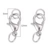 Acessórios para joias DIY comumente usados fecho lagosta de liga de alta qualidade 12mm fivela de pulseira colar combinação de anel único atacado