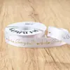 Decai 2.5cm Listón de Corazón Estampado en Caliente Inglés Ramo DIY Material de Empaque Caja de Regalo Cinta Decorativa con Letras