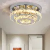 Luminária de teto de cristal transfronteiriça quarto corredor hall de entrada varanda luminária de teto LED 110V fabricantes atacado