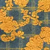 Tejido de Lana Tejido Jacquard de Flor Estéreo 3D Ropa de Otoño e Invierno Chaqueta Cálida Manta Tejido de Felpa Hecho a Mano