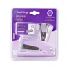 Macarrón No. 12 Engrapadora Papelería Oficina Máquina Clasica para Coser Grapas 24/6 Quitagrapas Doble Burbuja Set de Papelería Venta al por Mayor