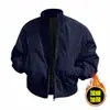Jaqueta de Voo Melard de Inverno com Gola Alta Silhueta High Street Jaqueta de Baseball com Algodão e Jaqueta Espessa Fábrica de Origem Estoque Pronto