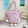 Bolso Tote Transfronterizo de Nuevo Estilo para Mujer, Bolso de Tutoría Estudiantil Estilo Ins, Bolso de Hombro Cruzado de Gran Capacidad, Bolso de Mano para Tutoría
