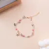 Pulseira Popular Transfronteiriça de Concha Bohemia com Turquesa, Colar com Pingente de Estrela-do-Mar de Praia e Pulseira de Concha