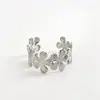 Pulsera Abierta Floral Exagerada Estilo Europeo y Americano, Temperamento de Lujo Ligero, Accesorio de Muñeca de Nicho de Gama Alta, Joyería de Brazo para Mujer al por Mayor