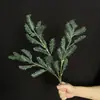 Ramos de Pinheiro Artificial Multi-Pontas Transfronteiriços Flores Artificiais de Natal Decoração de Árvore de Natal Acessórios para Arranjos de Plantas e Flores Plantas Verdes Artificiais Pinho e Cipreste