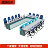 Consola de Operación de Sala de Monitoreo de Gabinete Personalizada Consola de Despacho del Centro de Comando Escritorio de Trabajo Sala de Computadoras Escritorio de Computadora Consola de Lujo