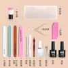 Conjunto Completo de Ferramentas para Manicure para Remover Cutículas, Cortar Unhas, Lixar Unhas, Tira Polidora, Tira para Lixar Unhas, Cuidados Caseiros com as Unhas