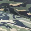 Tecido camuflado escovado de seda de leite, tecido de malha escovada de alta elasticidade, camiseta para trabalho, conjunto para esportes ao ar livre e lazer