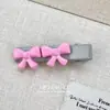 Clip de Pato con Forma de Corazón Dulce Coreano con Lentejuelas y Moño Clip Lateral de Moda Clip para Flequillo Pasador Accesorio para el Cabello