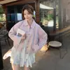 Outono 2026 Novo Estiloso Casual Doce Redutor de Idade Senso de Design Simples Solto Estilo Coreano Jaqueta Trench Coat Curta