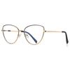 Gafas Ópticas de Moda 3083 luz azul anti-metal armazón de gafas europeo y americano transfronterizo nuevo para mujer pintura de dos colores gafas lisas