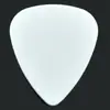 Púa de guitarra de plástico de 0,5 mm, color blanco y negro puro, para tocar la guitarra