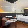 Meixiaju Hotel Furniture Quarto Padrão Conjunto Completo Pousada Hotel Cama Baú Armário de Chá Conjunto Completo Fábrica de Móveis Fixos
