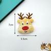 Acessórios de decoração de cabeça de animal de pelúcia de Natal Alce de Natal Papai Noel boneco de neve acessórios de boneca