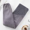 Calça Quente para Grávidas Primavera, Outono e Inverno Roupa Externa Adicionada de Lã Coral Fleece Calça de Casa Calça de Pijama para Grávidas Suporte para a Barriga Espessada Adicionada de Lã