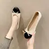 Zapatos planos de suela blanda estilo Ins con lazo para mujer 2026 primavera nuevos de boca poco profunda sin cordones Zapatos de ballet Wanwan