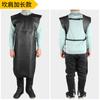 Ropa Protectora de Cuero de Vaca Resistente al Desgaste, Aislante al Calor, Anti-Quemaduras y de Alta Temperatura para Soldador, Delantal de Soldador con Vestimenta Inversa, Ropa de Trabajo para Soldadura por Arco de Argón