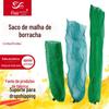 6 vertentes 18 vertentes tecidas simples de borracha de seda bolso de rede de peixe design de fundo plano de borracha linha de seda bolso de rede de peixe