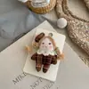 Boina Plaid Nueva Coreana Pinza para el Pelo de Muñeca Diadema Accesorios para el Cabello Dulce de Princesa Pinza para Flequillo Lateral Despeinado de la Frente