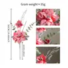 Cortes de flor de Pascua navideña transfronterizos de Amazon en blanco y rojo, flores navideñas artificiales, accesorios de decoración para árbol de Navidad