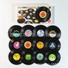 Posavasos creativos retro para discos de vinilo, almohadillas aislantes antideslizantes de colores, manteles individuales para CD, productos transfronterizos, fábrica de productos de plástico.